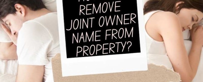 remove joint owner name